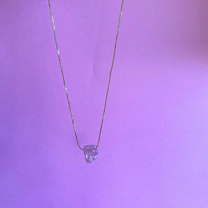 Collar Cristal Cuarzo Lavanda